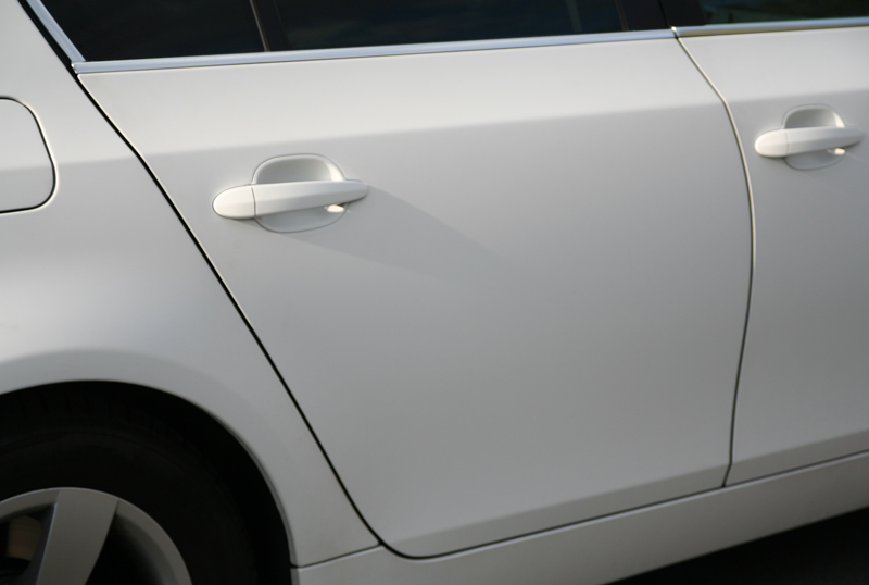 BMW Vollverklebung weiss Griff