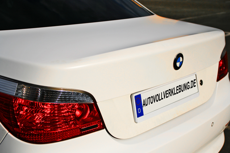 BMW Vollverklebung hinten weiss
