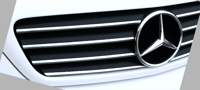 Mercedes 500 Grill Folierung